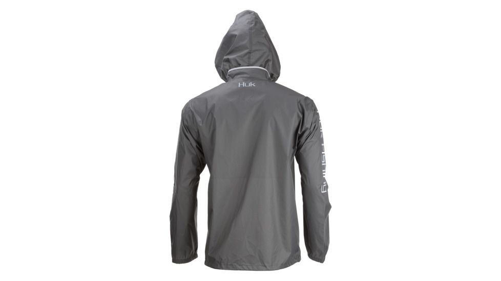 HUK Performance Fishing Breaker Shell Jacket - Men's, Iron/White, 2XL, H4000023-010-XXL