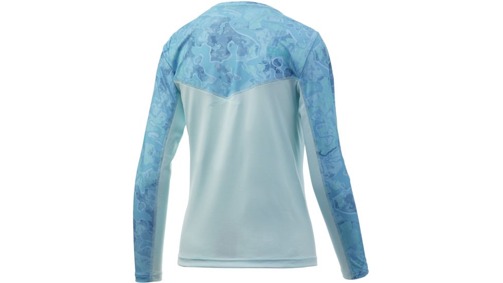 HUK Performance Fishing Camo Icon X Long Sleeve Top - Womens, Boca Grande, Medium, H6120021-446-M