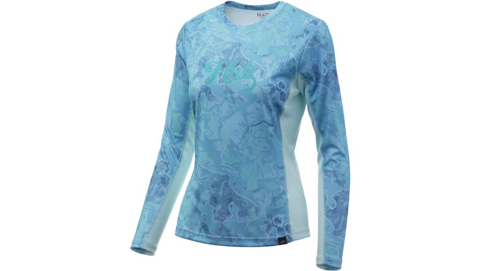 HUK Performance Fishing Camo Icon X Long Sleeve Top - Womens, Boca Grande, Medium, H6120021-446-M