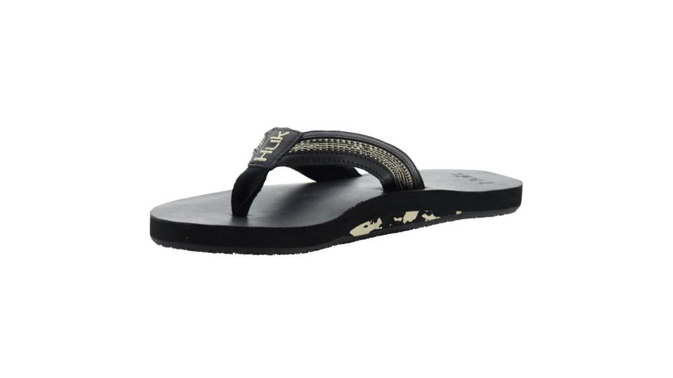 HUK Performance Fishing Caruso Men's Leather Sandals, Black, 10 H8331000-001-10