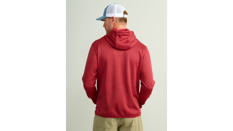 HUK Performance Fishing Cold Front Hoodie - Mens, Scrlt Blz Hthr, Extra Large, H1300093-622-XL