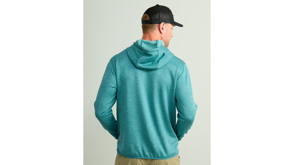 HUK Performance Fishing Cold Front Hoodie - Mens, Storm Blue Hthr, Small, H1300093-540-S