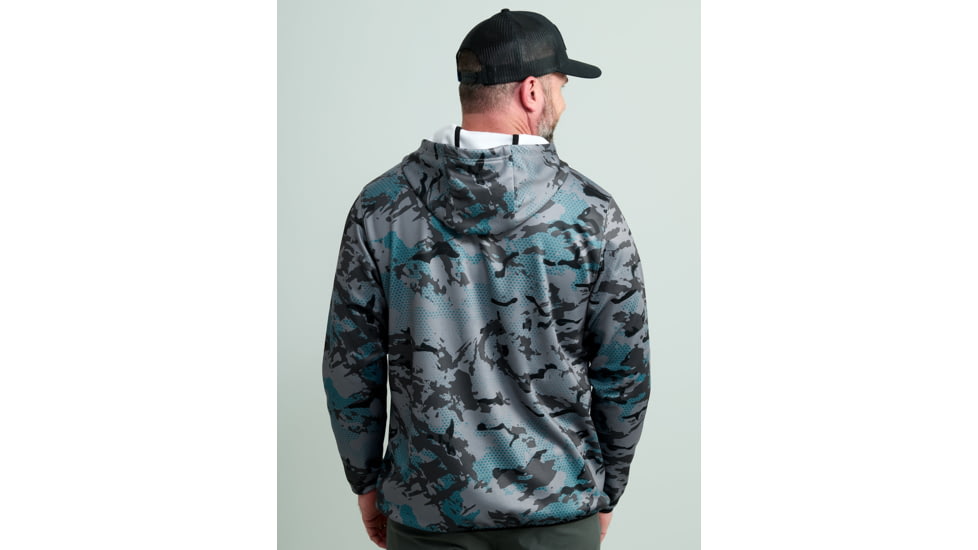 HUK Performance Fishing Cold Front KC Printed Hoodie - Mens, Night Owl, Small, H1300101-016-S
