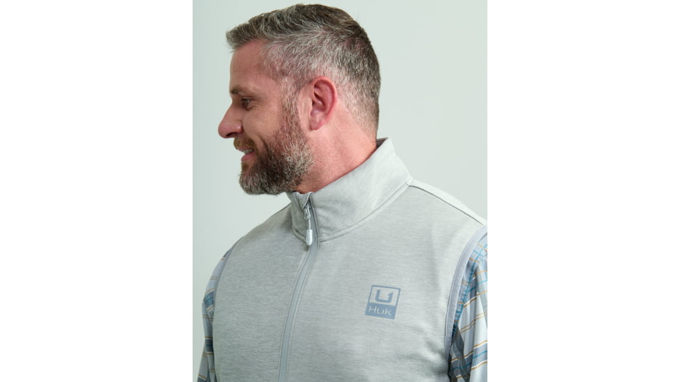 HUK Performance Fishing Cold Front Vest - Mens, Harbormist Hthr, Small, H1300099-054-S