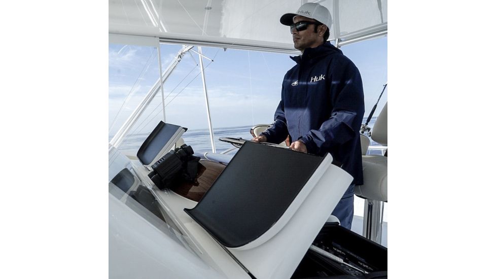 HUK Performance Fishing Packable Rain Jacket - Men's, Navy, Large, H4000015-410-L