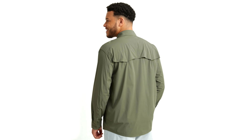 HUK Performance Fishing Diamond Back LS Shirt - Mens, Moss, Large, H1500182-316-L