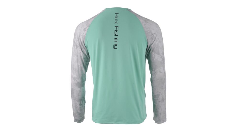 HUK Performance Fishing Fishing Long Sleeve Double Header Top - Men's, Julep, Large, H1200136-345-L