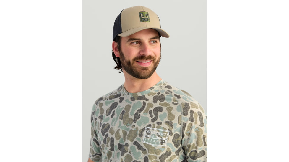 HUK Performance Fishing Drift Graphic Kc Print Shirt -Mens, Short Sleeve, Volcanic Ash, Extra Large, H1200717-013-XL