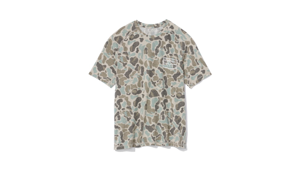 HUK Performance Fishing Drift Graphic Kc Print Shirt -Mens, Short Sleeve, Volcanic Ash, Extra Large, H1200717-013-XL