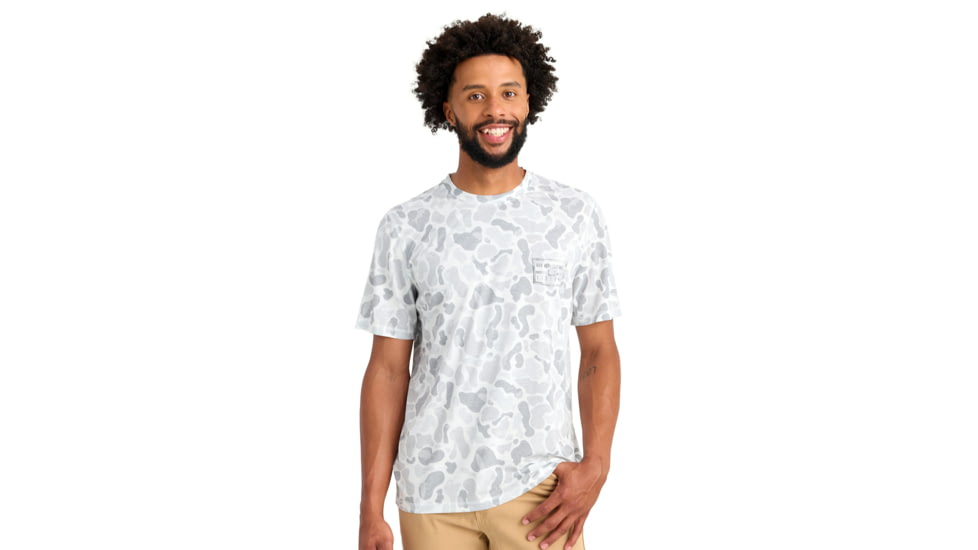 HUK Performance Fishing Drift Graphic Kc Print Shirt -Mens, Short Sleeve, White, Extra Large, H1200717-100-XL