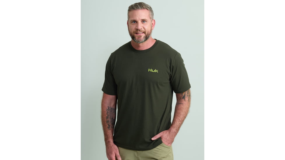 HUK Performance Fishing Fish Story Tee - Mens, Cypress Landing, Large, H1000526-377-L
