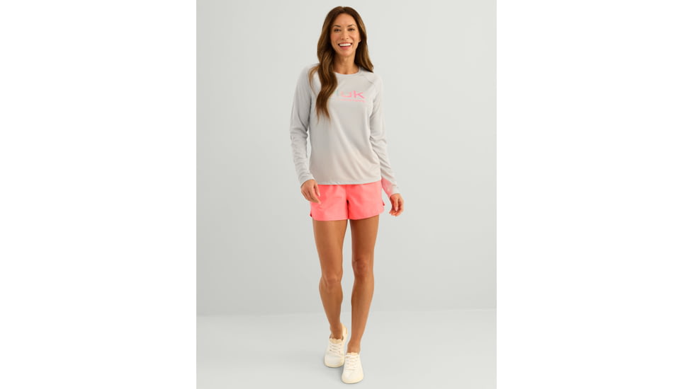 HUK Performance Fishing Fishing Pursuit Shirt - Womens, Harbor Mist2, Large, H6120109-035-L