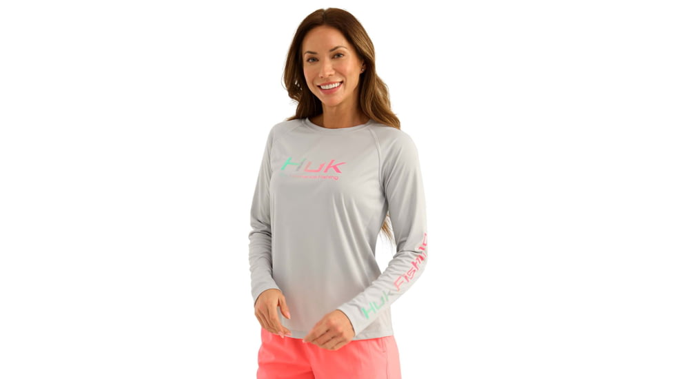 HUK Performance Fishing Fishing Pursuit Shirt - Womens, Harbor Mist2, Large, H6120109-035-L