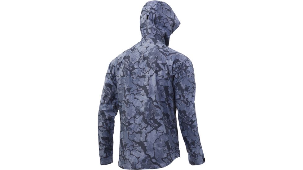 HUK Performance Fishing Gunwale Camo Rain Jacket - Mens, Erie, Extra Large, H4000073-037-XL