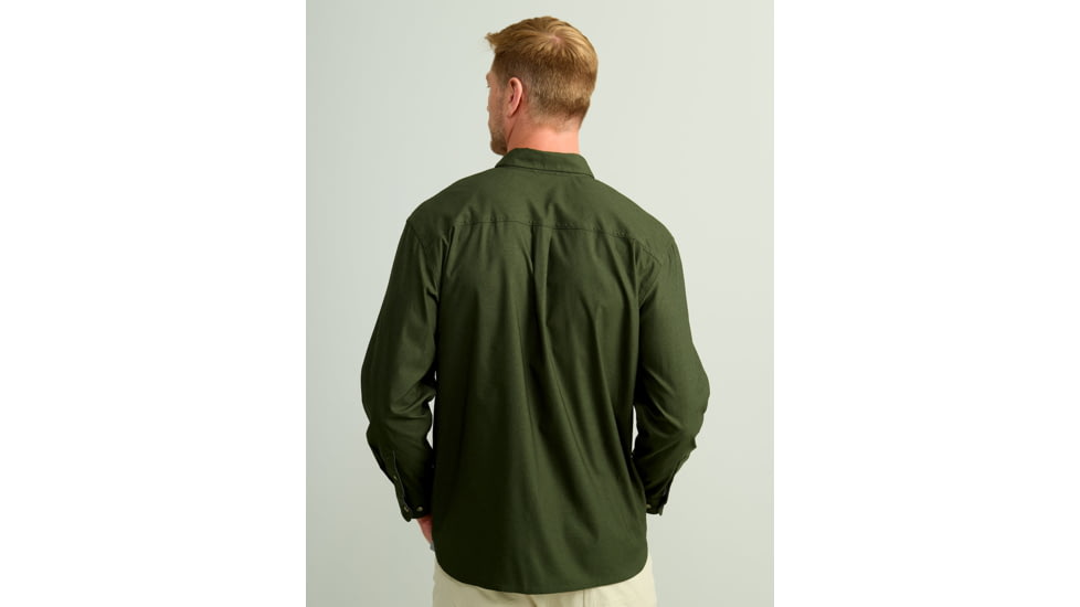 HUK Performance Fishing Hawser Heather Flannel - Mens, Cyprs Lnd Hthr, Extra Large, H1500208-378-XL