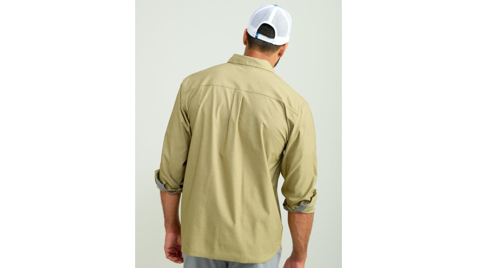 HUK Performance Fishing Hawser Heather Flannel - Mens, Overland Hthr, 3XL, H1500208-368-XXXL
