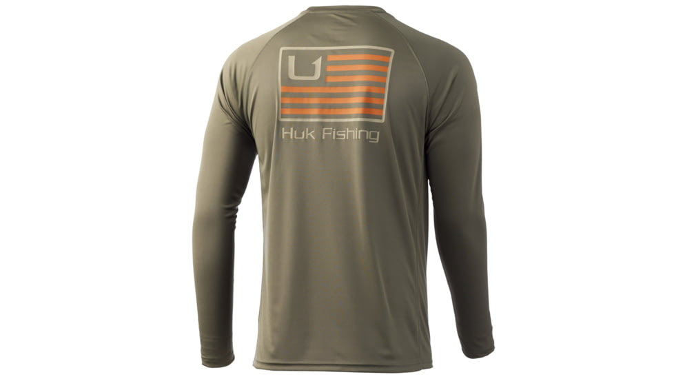 HUK Performance Fishing Huk And Bars Pursuit Long Sleeve - Men's, Moss, Large, H1200426-316-L