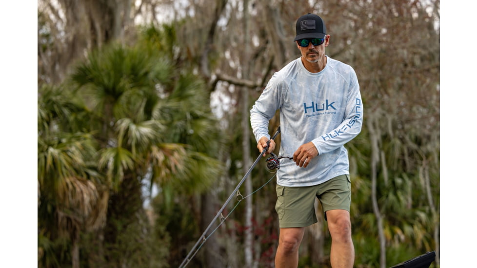 HUK Performance Fishing And Bars Trucker Hat - Mens