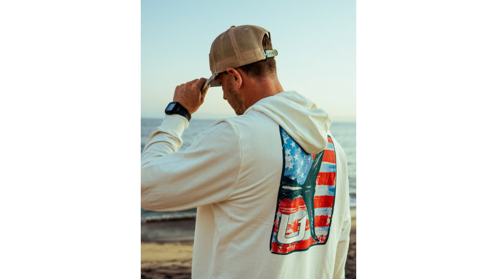 HUK Performance Fishing Edisto Kc Americana Terry Hoodie - Mens