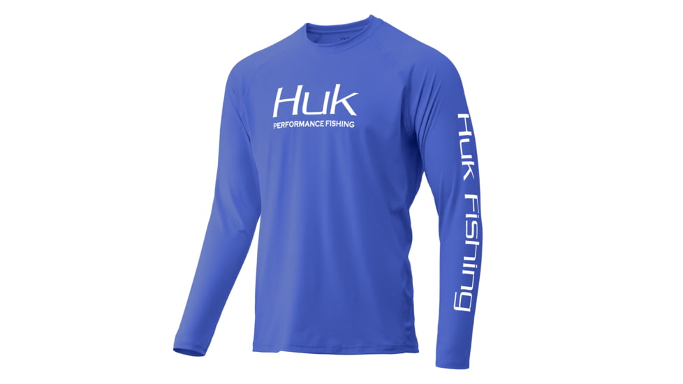 HUK Performance Fishing Huk Pursuit Vented Long Sleeve - Mens, Deep Cobalt, 2XL, H1200150-434-XXL