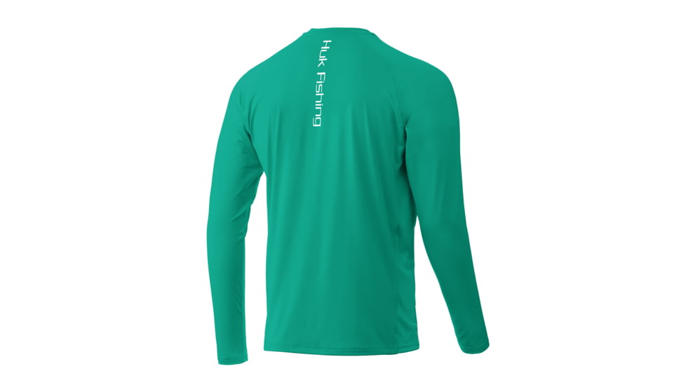 HUK Performance Fishing Huk Pursuit Vented Long Sleeve - Mens, Emerald, Medium, H1200150-312-M