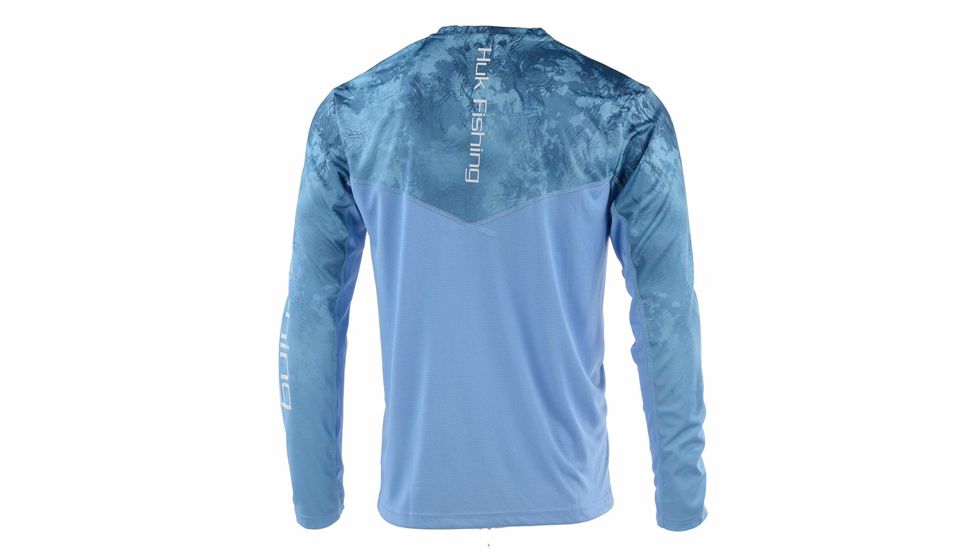 HUK Performance Fishing Icon Camo 1/4 Zip Tops - Men's, Flow, 2XL, H1200147-455-XXL