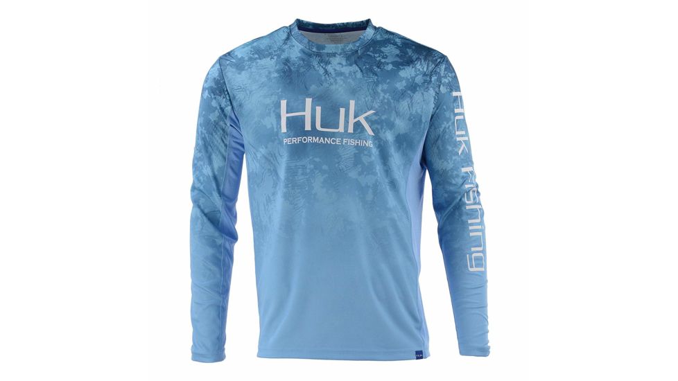 HUK Performance Fishing Icon Camo 1/4 Zip Tops - Men's, Flow, 2XL, H1200147-455-XXL
