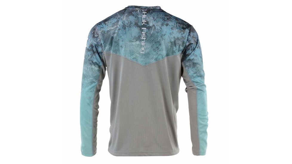 HUK Performance Fishing Icon Camo 1/4 Zip Tops - Men's, Glacier, 2XL, H1200147-095-XXL