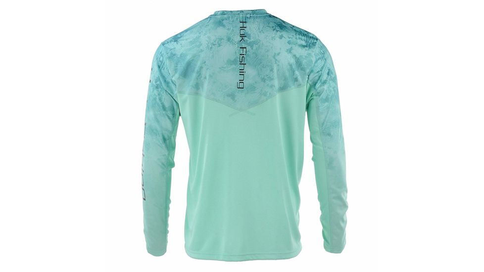 HUK Performance Fishing Icon Camo 1/4 Zip Tops - Men's, Shallows, 2XL, H1200147-365-XXL