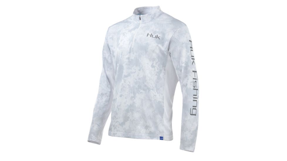 HUK Performance Fishing Icon Camo 1/4 Zip Tops - Men's, Sub Zero, 2XL, H1200147-185-XXL