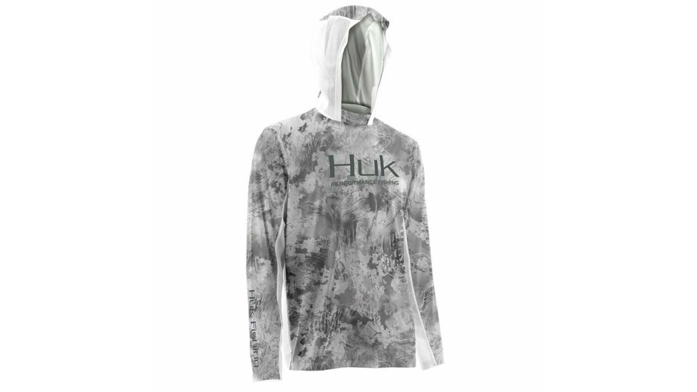 HUK Performance Fishing Icon X Camo Hoodie - Men's, Sub Zero, Large, H1200153-185-L