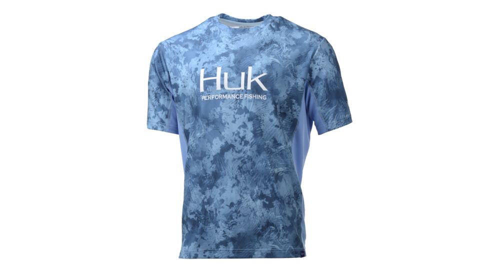 HUK Performance Fishing Icon Camo SS Tops, Short Sleeve - Mens, Flow, 2XL, H1200149-455-XXL