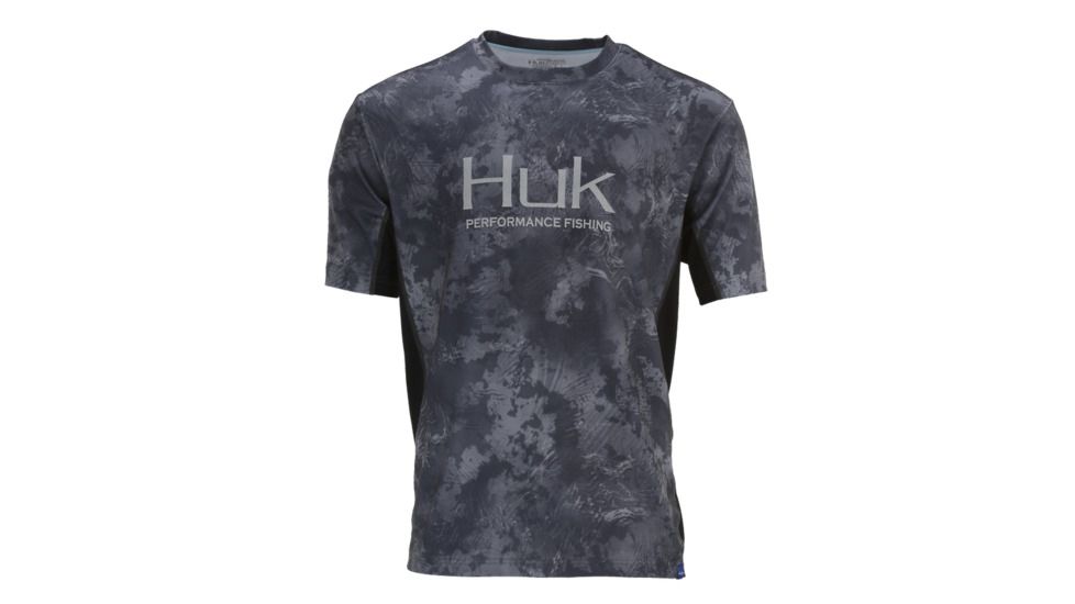 HUK Performance Fishing Icon Camo SS Tops, Short Sleeve - Mens, Night Vision, Medium, H1200149-075-M