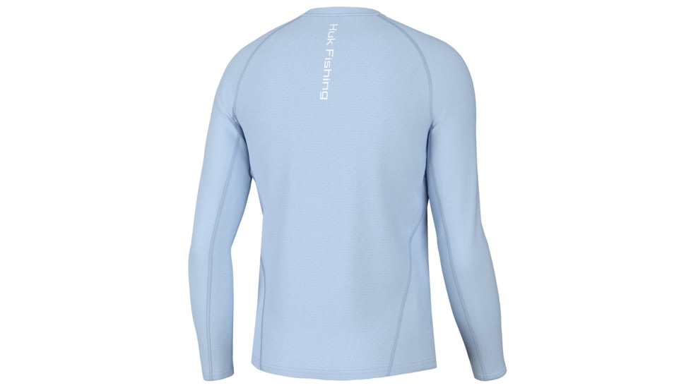 HUK Performance Fishing Icon LS Crew Shirt - Mens, Ice Water, M, H1200573-476-M