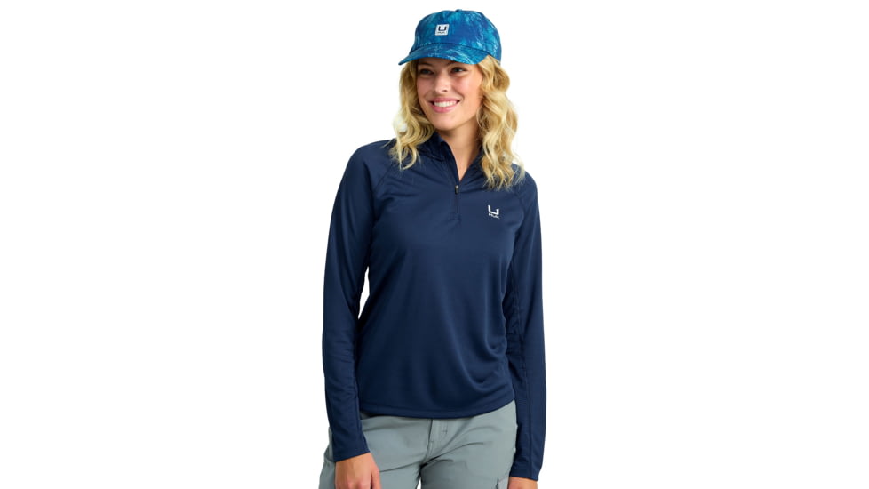 HUK Performance Fishing Icon LS Hoodie - Womens, Naval Academy, 2XL, H6120170-413-XXL