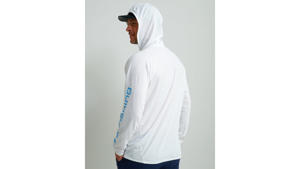 HUK Performance Fishing Icon Performance Hoodie - Mens, White, 2XL, H1200574-100-XXL