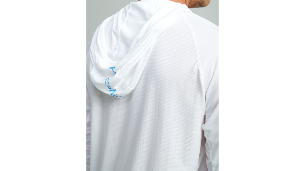 HUK Performance Fishing Icon Performance Hoodie - Mens, White, 2XL, H1200574-100-XXL