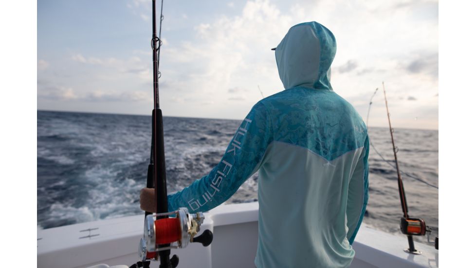 HUK Performance Fishing Icon X Camo Hoodie - Mens, Boca Grande, Large, H1200153-446-L