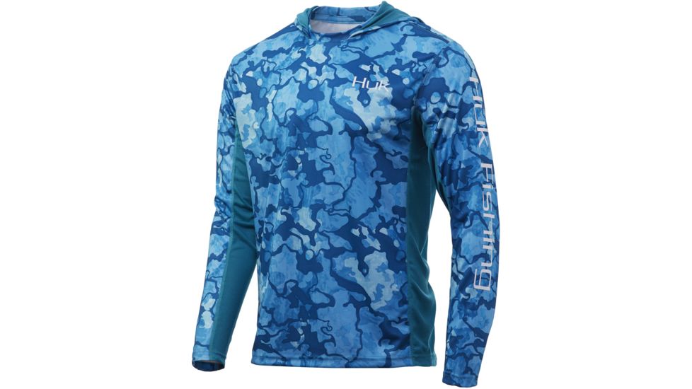 HUK Performance Fishing Icon X Camo Hoodie - Mens, North Drop, Medium, H1200153-431-M