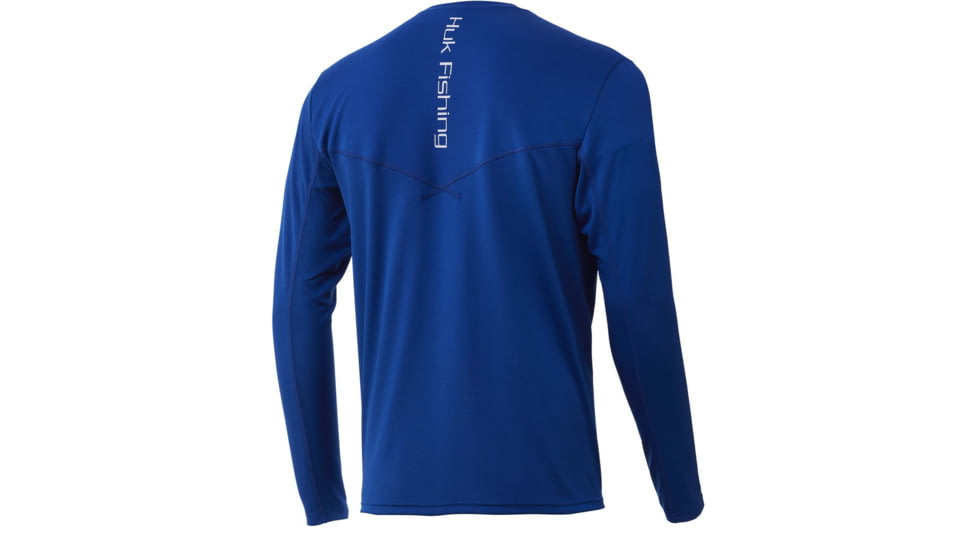 HUK Performance Fishing Icon X Long Sleeve - Mens, Huk Blue, Extra Large, H1200138-457-XL