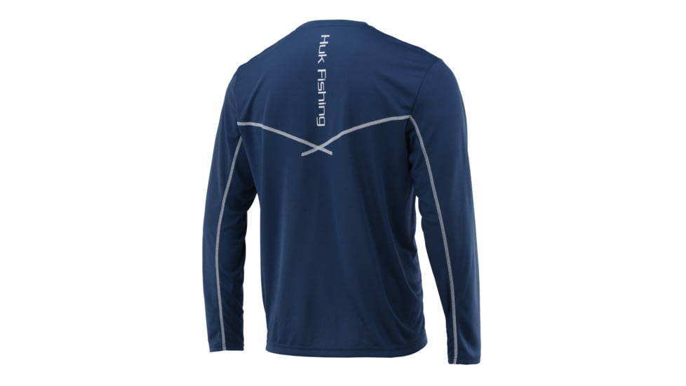 HUK Performance Fishing Icon X Long Sleeve - Mens, Sargasso Sea, Medium, H1200138-409-M