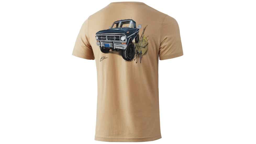 HUK Performance Fishing KC 250 Style Tee - Mens, Tan Heather, Extra Large, H1000312-274-XL