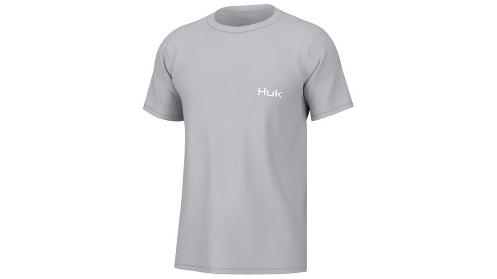 HUK Performance Fishing KC Fly Flag Tee - Mens, Harbor Mist, M, H1000483-034-M