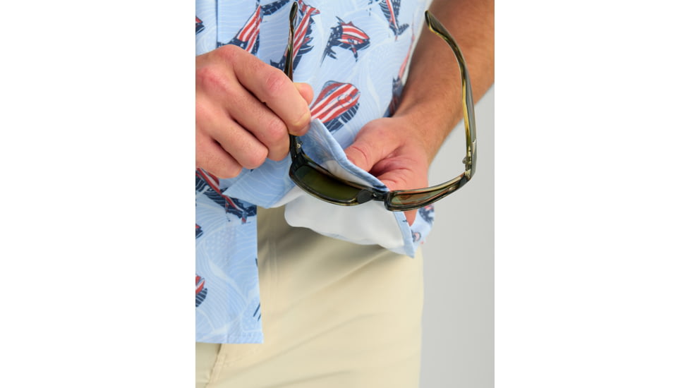 HUK Performance Fishing KC Kona Button-Down Shirt - Mens, Windsurfer, Large, H1500192-454-L