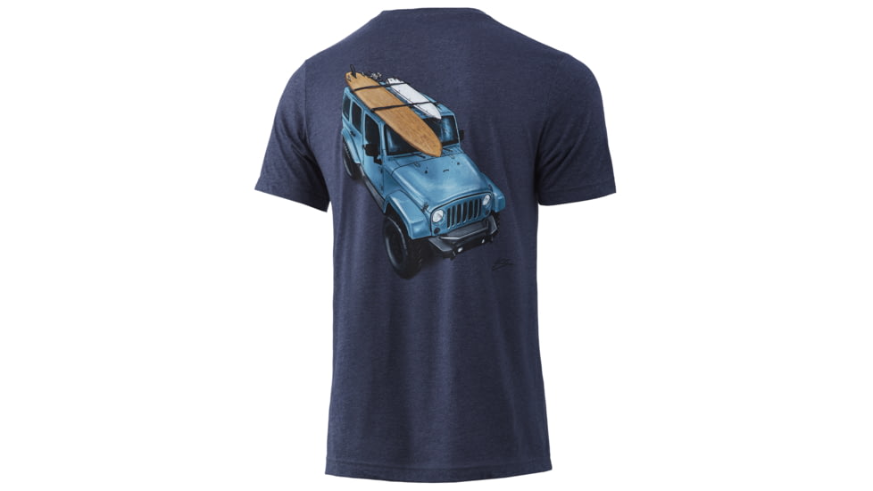 HUK Performance Fishing KC Options Tee - Mens, Sargasso Sea Heather, Medium, H1000313-416-M