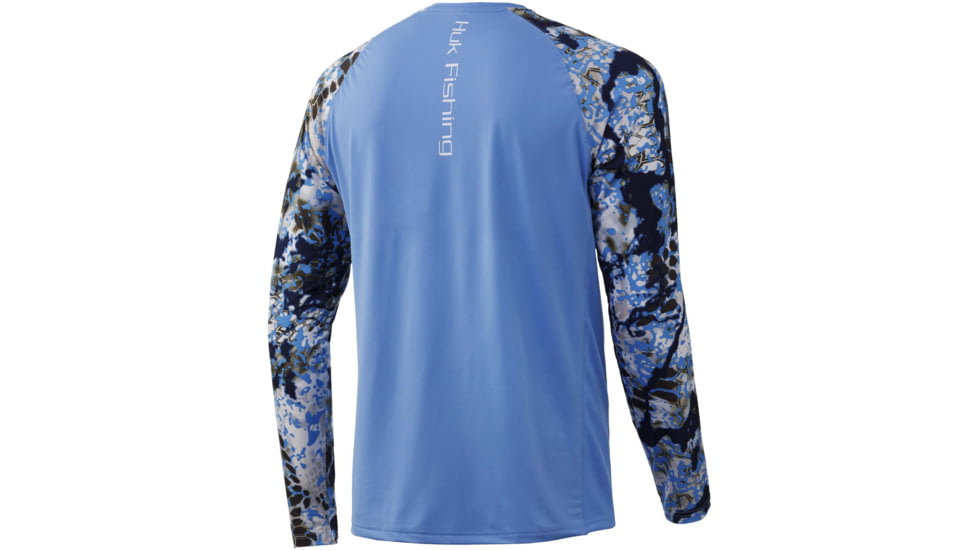 HUK Performance Fishing Kryptek Double Header Long Sleeve T-Shirt - Mens, Kryptek Obskura Signa, 2XL, H1200248-967-XXL