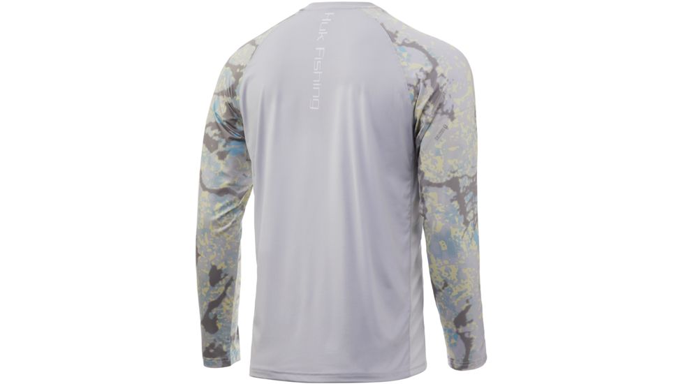 HUK Performance Fishing Kryptek Double Header Long Sleeve T-Shirt - Mens, Kryptek Obskura Sundarban, Large, H1200248-965-L