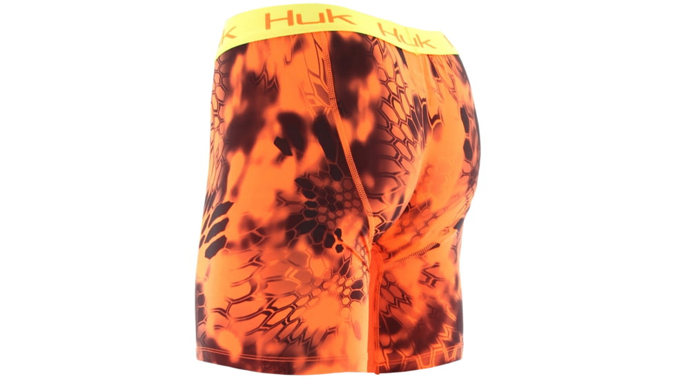 HUK Performance Fishing Kryptek Mens Performance BXR Jock Shorts, Kryptek Inferno, H5000008IFOXL