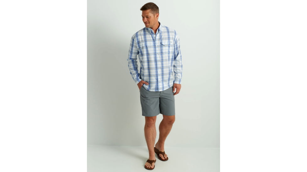 HUK Performance Fishing Latitude Tide Point LS - Mens, Quiet Harbor, 3XL, H1500188-445-XXXL