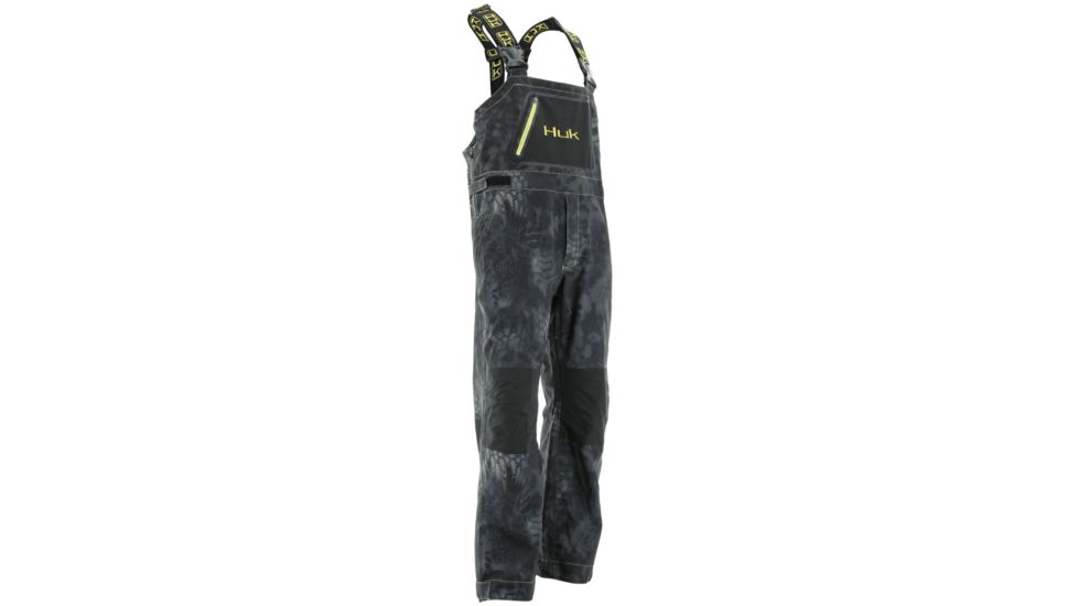 HUK Performance Fishing Men's All Weather Bib, Kryptek Typhon, Large H4000003-070-L